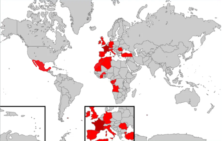 Carte de présence internationale
